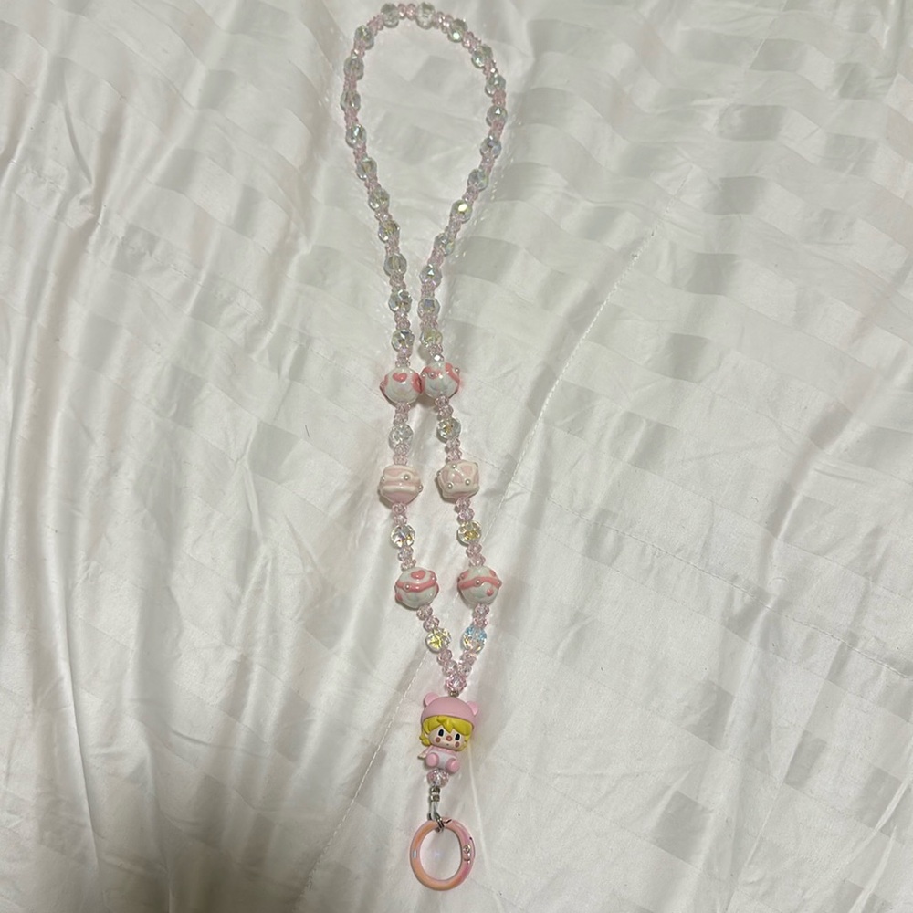 Hand made sweet bean lanyard